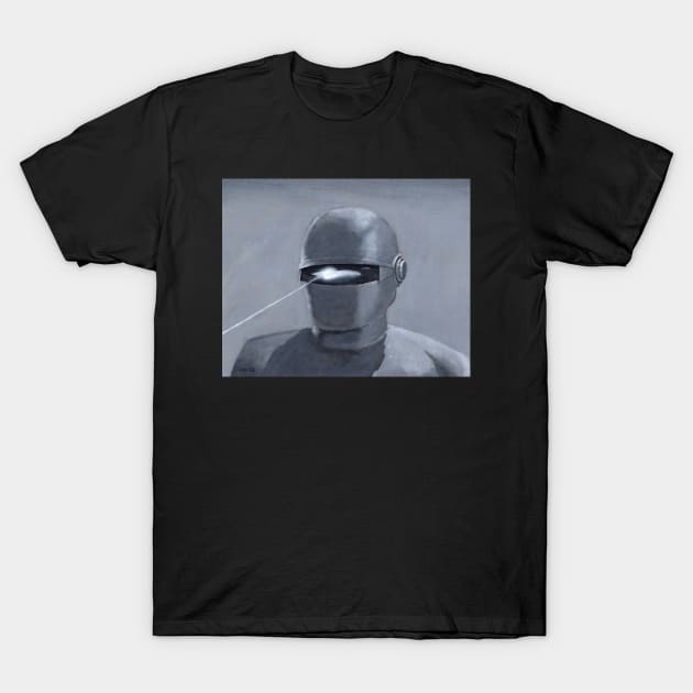 The Day the Earth Stood Still - Gort Acrylic Painting T-Shirt by ianoz